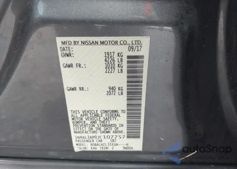 2018 Nissan Altima 2.5 Sr from USA, damaged, VIN 1N4AL3AP0JC107757